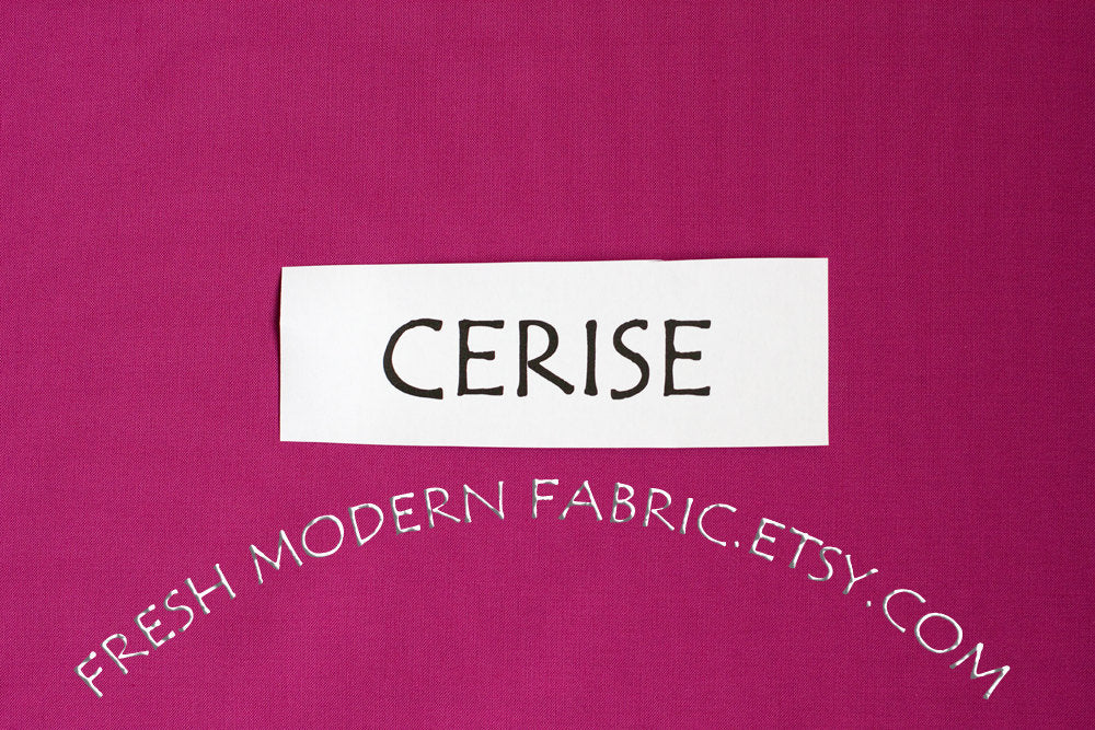 Cerise Kona Cotton Solid Fabric from Robert Kaufman, K001-1066