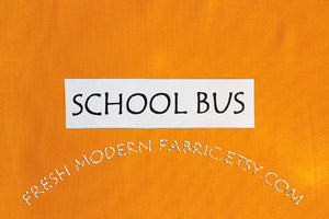 School Bus Kona Cotton Solid Fabric from Robert Kaufman, K001-1482