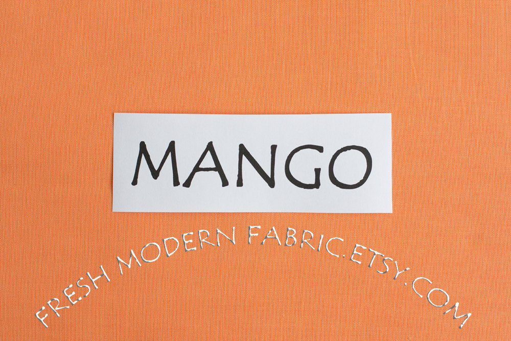 Mango Kona Cotton Solid Fabric from Robert Kaufman, K001-192