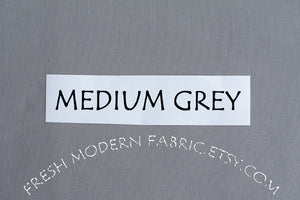 Medium Grey Kona Cotton Solid Fabric from Robert Kaufman, K001-1223