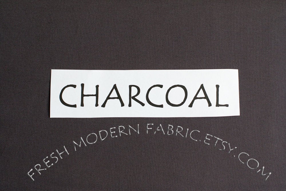 Charcoal Kona Cotton Solid Fabric from Robert Kaufman, K001-1071