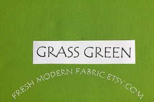 Grass Green Kona Cotton Solid Fabric from Robert Kaufman, K001-1703