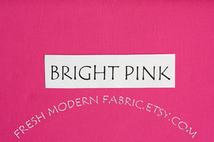 Bright Pink Kona Cotton Solid Fabric from Robert Kaufman, K001-1049