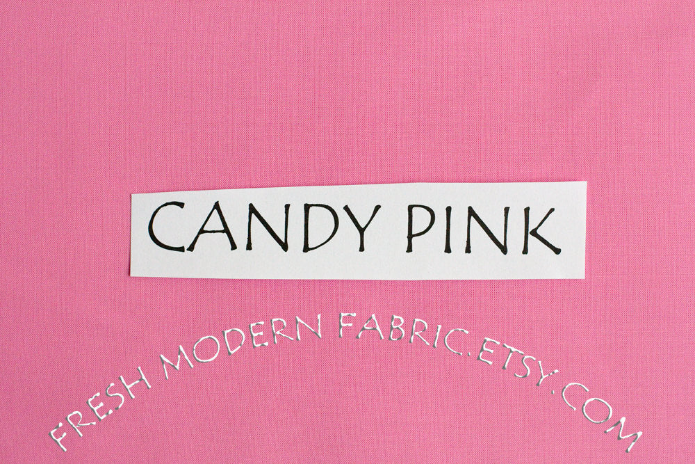 Candy Pink Kona Cotton Solid Fabric from Robert Kaufman, K001-1062