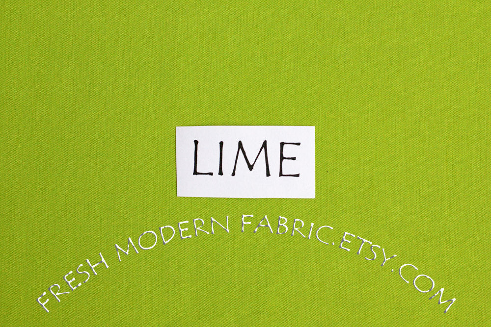 Lime Kona Cotton Solid Fabric from Robert Kaufman, K001-1192