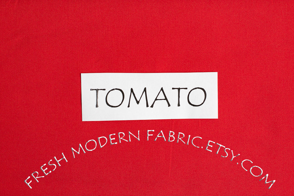 Tomato Kona Cotton Solid Fabric from Robert Kaufman, K001-7