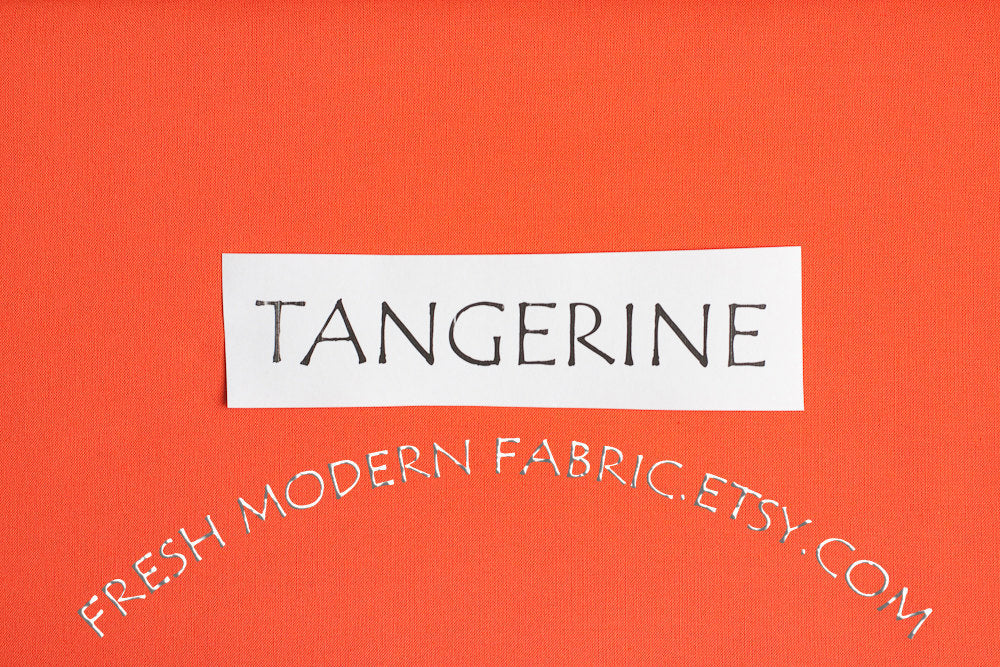 Tangerine Kona Cotton Solid Fabric from Robert Kaufman, K001-1370
