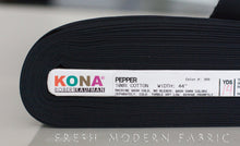 Load image into Gallery viewer, Pepper Kona Cotton Solid Fabric from Robert Kaufman, K001-359
