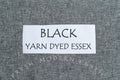 BLACK Yarn Dyed Essex, Linen and Cotton Blend Fabric from Robert Kaufman, E064-1019