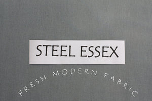 Steel Essex, Linen and Cotton Blend Fabric from Robert Kaufman, E014-91 STEEL