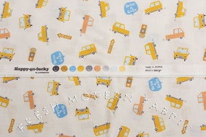 Happy Go Lucky Cars by Puti de Pome for Kiyohara Fabrics