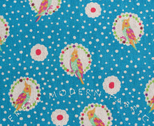 Load image into Gallery viewer, Cockatiel in Blue, Echino Fall 2011 Collection, Etsuko Furuya for Kokka Fabrics
