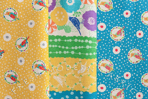 Cockatiel in Blue, Echino Fall 2011 Collection, Etsuko Furuya for Kokka Fabrics
