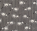 Happy Lion Pinstripe from Petit Joli for Kei Fabric, 100% Cotton Voile Fabric