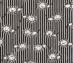 Happy Lion Pinstripe from Petit Joli for Kei Fabric, 100% Cotton Voile Fabric