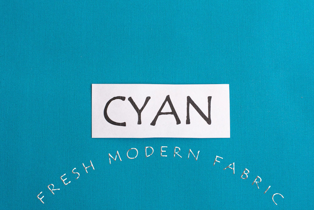 Cyan Kona Cotton Solid Fabric from Robert Kaufman, K001 151