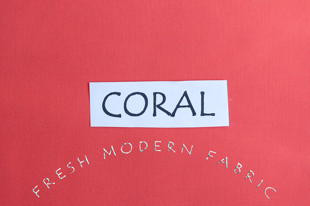 Coral Kona Cotton Solid Fabric from Robert Kaufman, K001-1087