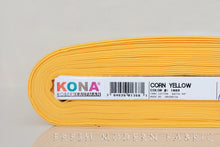 Load image into Gallery viewer, Corn Yellow Kona Cotton Solid Fabric from Robert Kaufman, K001-1089
