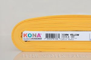 Corn Yellow Kona Cotton Solid Fabric from Robert Kaufman, K001-1089