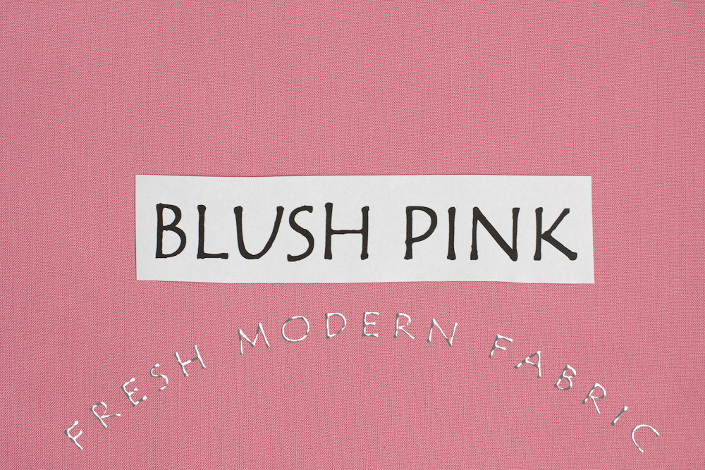 Blush Pink Kona Cotton Solid Fabric from Robert Kaufman, K001-1036