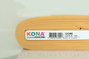 Ochre Kona Cotton Solid Fabric from Robert Kaufman, K001-1704