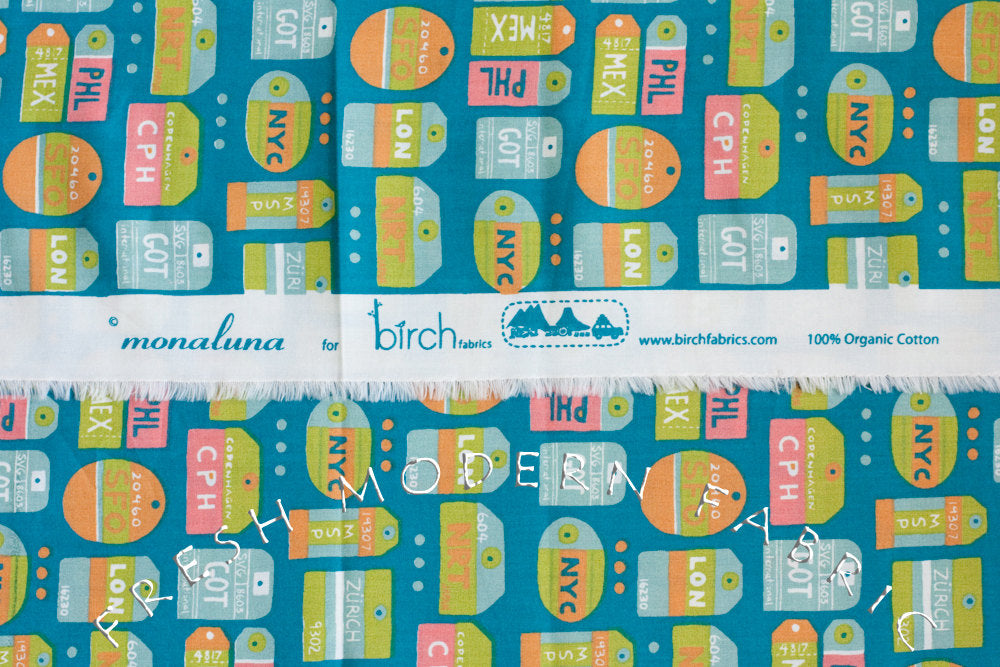 Tagged by Monaluna, Birch Fabrics, 100% Certified Organic Cotton