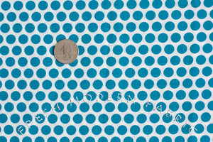 Mod Basics Dots in Teal Blue, Jay-Cyn Designs, Birch Fabrics, 100% Certified Organic Cotton