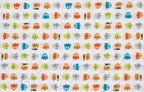 Owls, Happy Drawing by Ed Emberley, 100% Organic Cotton, Cloud9 Fabrics