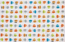 Load image into Gallery viewer, Owls, Happy Drawing by Ed Emberley, 100% Organic Cotton, Cloud9 Fabrics
