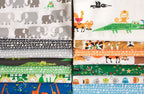 Owls, Happy Drawing by Ed Emberley, 100% Organic Cotton, Cloud9 Fabrics