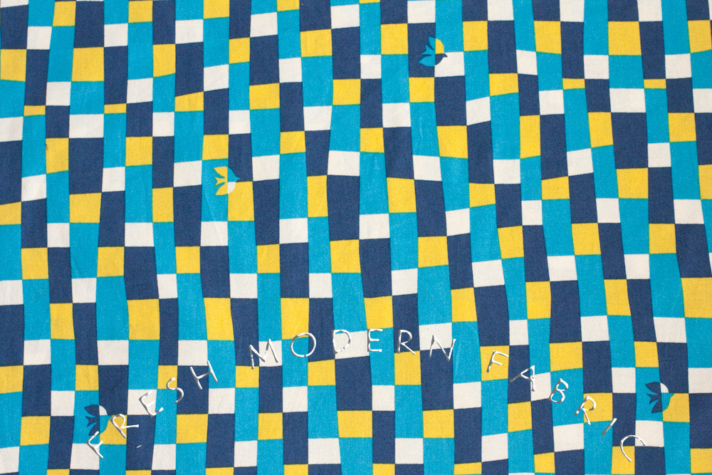 Cotorienne Yurari in Blue, Anyan for Yuwa Fabric, 100% Cotton Fabric