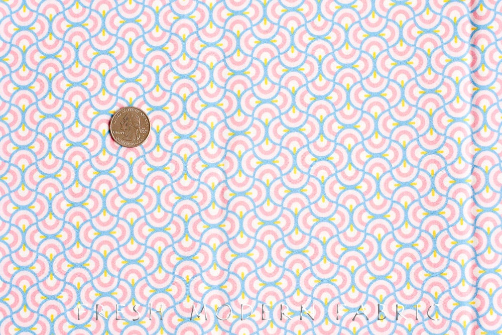 12-Inch End of Bolt Remnant Newbury in Pastel, Stile Collection, Liberty Lifestyle Fabrics, 100% Cotton Fabric, 03384156D