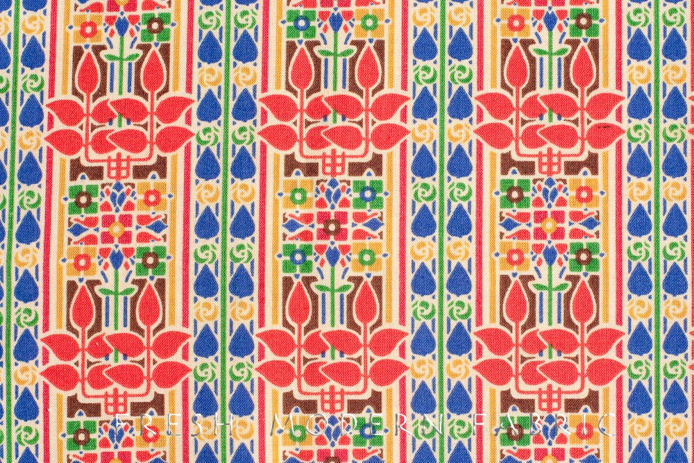 Rennie in Classic Red, Stile Collection, Liberty Lifestyle Fabrics, 100% Cotton Fabric, 03384152A