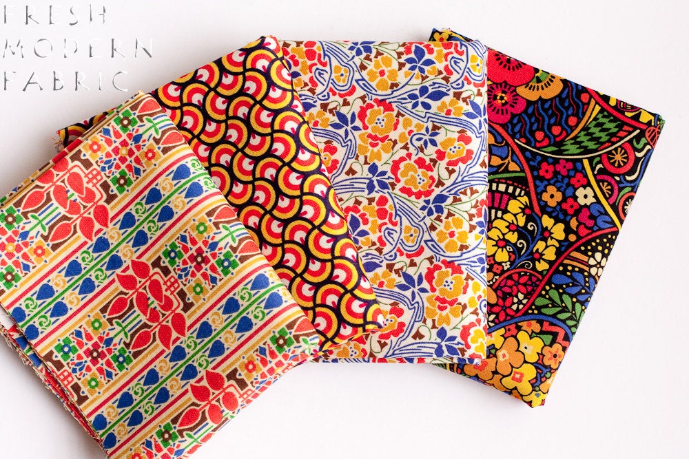 Rennie in Classic Red, Stile Collection, Liberty Lifestyle Fabrics, 100% Cotton Fabric, 03384152A