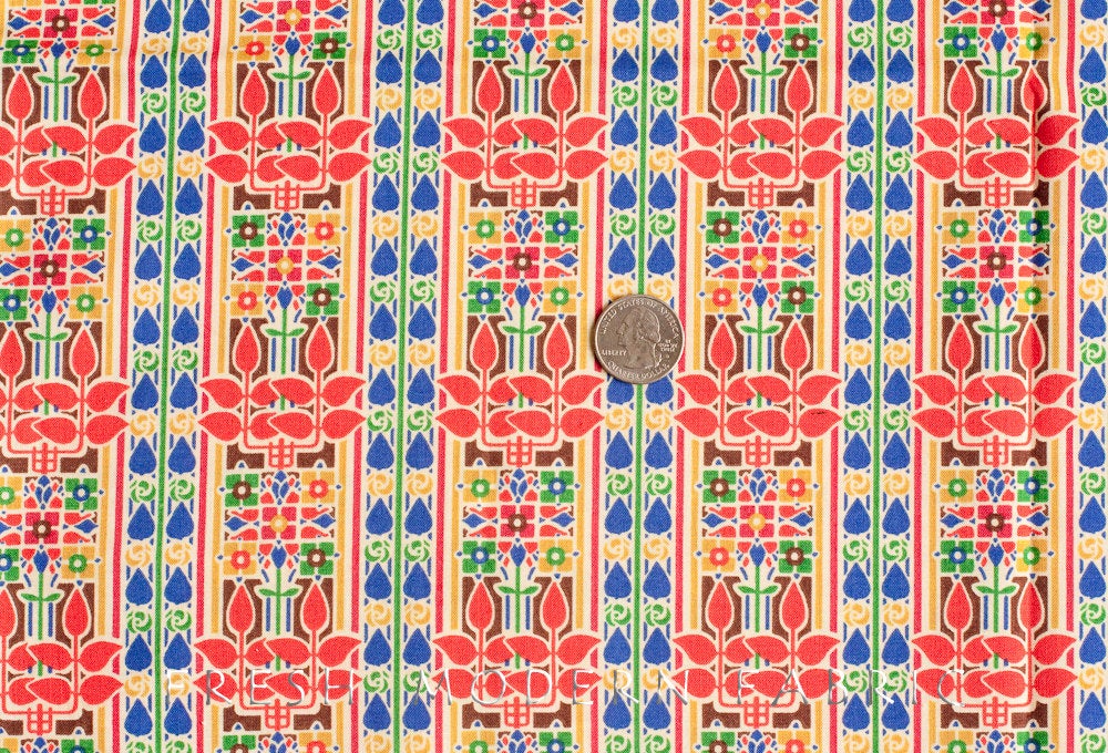 Rennie in Classic Red, Stile Collection, Liberty Lifestyle Fabrics, 100% Cotton Fabric, 03384152A