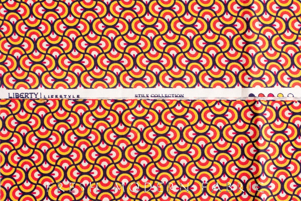 Newbury in Classic Red, Stile Collection, Liberty Lifestyle Fabrics, 100% Cotton Fabric, 03384156A