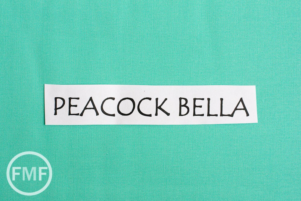 Peacock Bella Cotton Solid Fabric from Moda, 9900 216