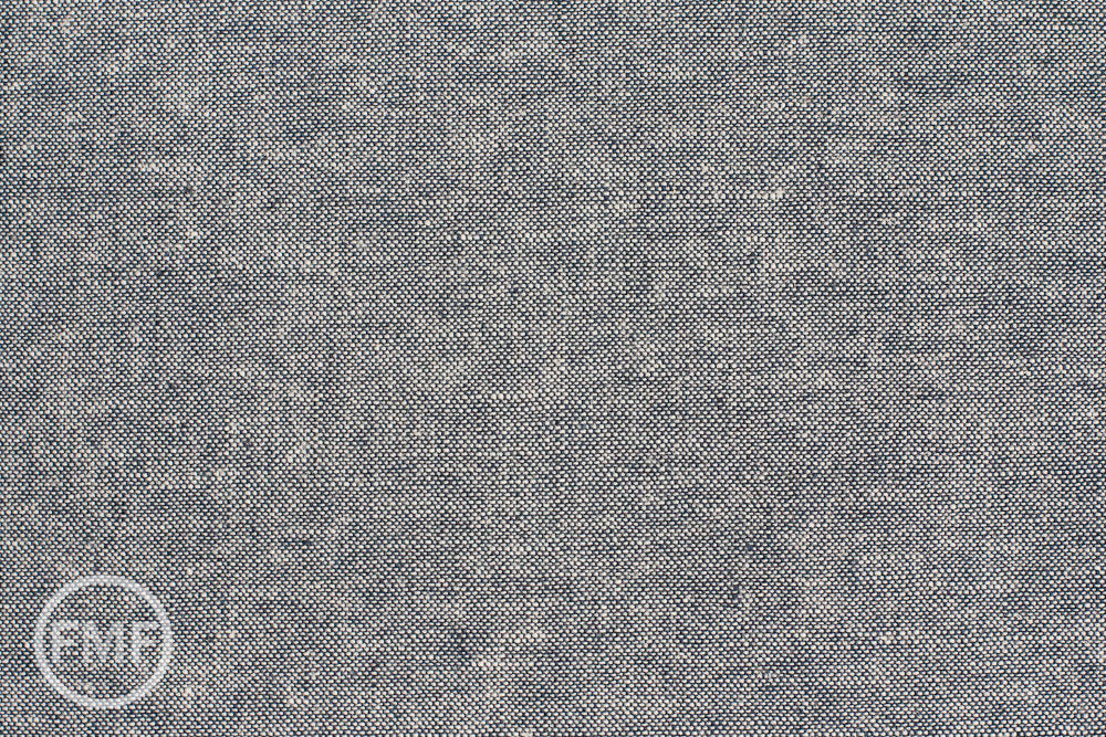 INDIGO Yarn Dyed Essex, Linen and Cotton Blend Fabric from Robert Kaufman, E064-1178
