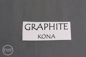 Graphite Kona Cotton Solid Fabric from Robert Kaufman, K001-295