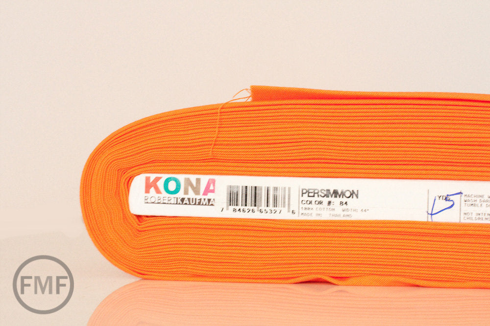 Persimmon Kona Cotton Solid Fabric from Robert Kaufman, K001-84