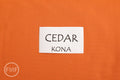 Cedar Kona Cotton Solid Fabric from Robert Kaufman, K001-443