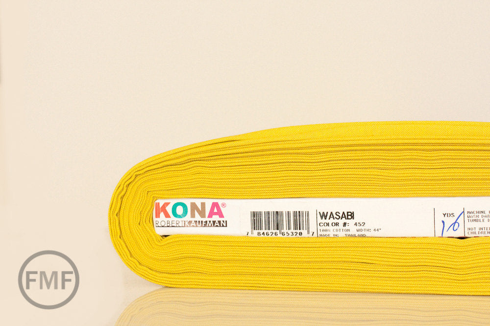 Wasabi Kona Cotton Solid Fabric from Robert Kaufman, K001-452