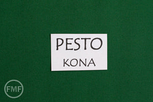 Pesto Kona Cotton Solid Fabric from Robert Kaufman, K001-453