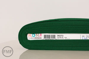 Pesto Kona Cotton Solid Fabric from Robert Kaufman, K001-453