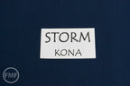 14-Inch End of Bolt Remnant Storm Kona Cotton Solid Fabric from Robert Kaufman, K001-458