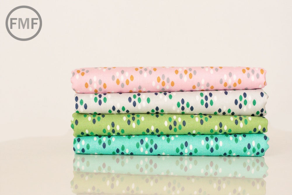 Color Me Happy Cluster Drops in Pink, Vanessa Christenson, V and Co, Moda Fabrics, 100% Cotton Fabric, 10824 12