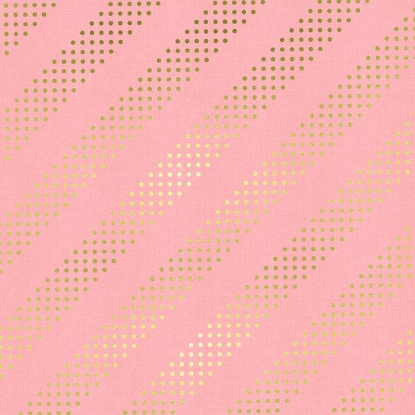 Dottie in Cotton Candy Gold Metallic, Cotton+Steel Basics, Rashida Coleman Hale, RJR Fabrics, 100% Cotton Fabric, 5002-017