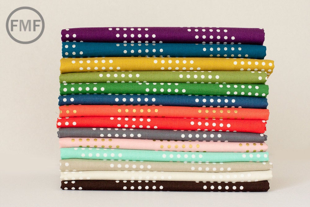 Dottie in Picnic Green, Cotton+Steel Basics, Rashida Coleman Hale, RJR Fabrics, 100% Cotton Fabric, 5002-009