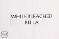 White Bleached Bella Cotton Solid Fabric from Moda, 9900 98