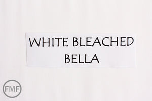 White Bleached Bella Cotton Solid Fabric from Moda, 9900 98